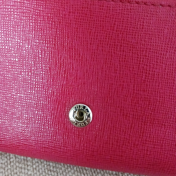 Furla pink saffiano leather wallet - Picture 9 of 12